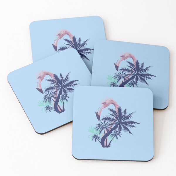Item preview, Flamingos palms designed and sold by DerSenat.