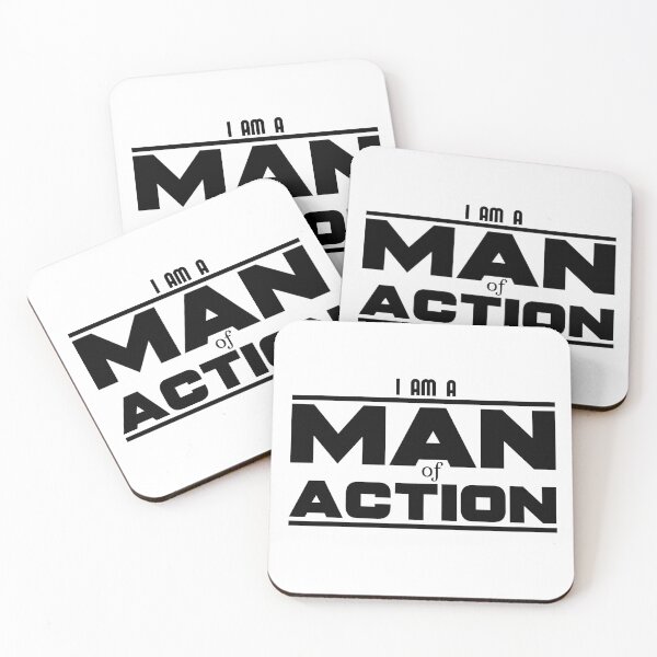 Item preview, I am a man of action designed and sold by Gajaman Creations.
