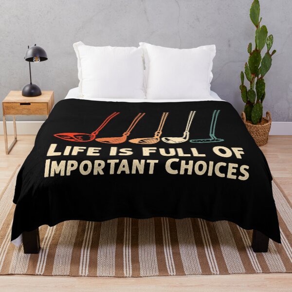 Item preview, Life Is Full Of Important Choices Golf Player Golf Lovers designed and sold by HeroTee.