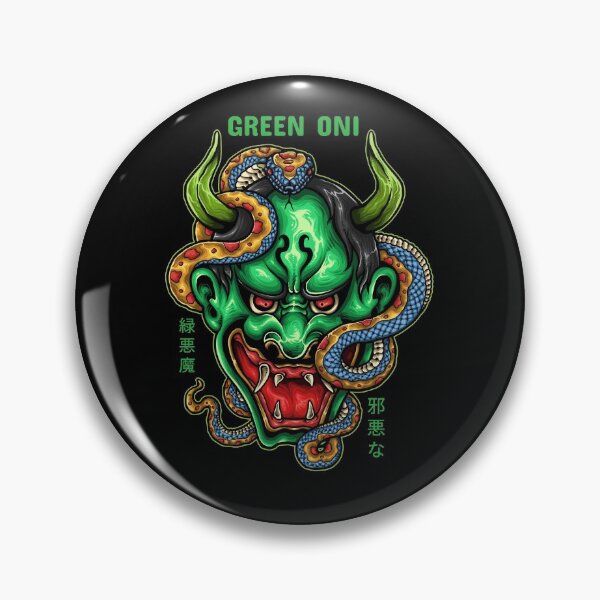Item preview, Green Oni - Japanese icons designed and sold by ManiaTeec.