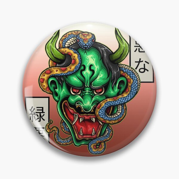 Item preview, Green Oni - Japanese icons designed and sold by ManiaTeec.