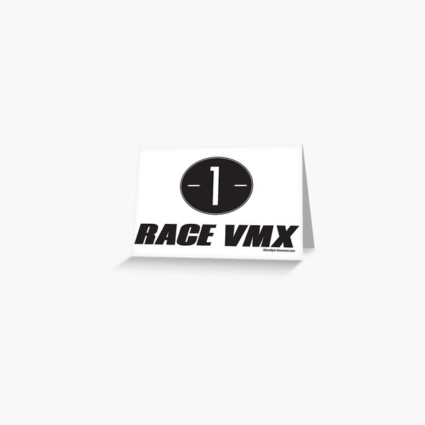 Race VMX - 125 Champion's Plate (Red) Greeting Card