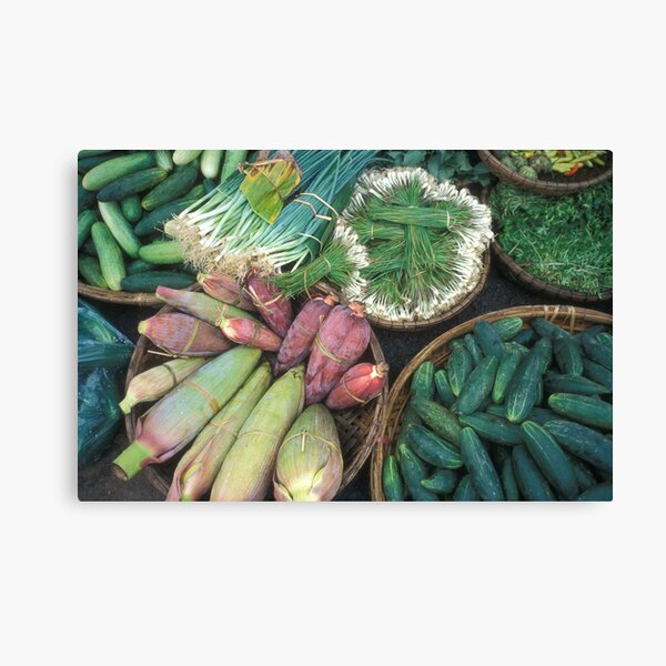 Delicious, fresh Vietnamese greens Canvas Print