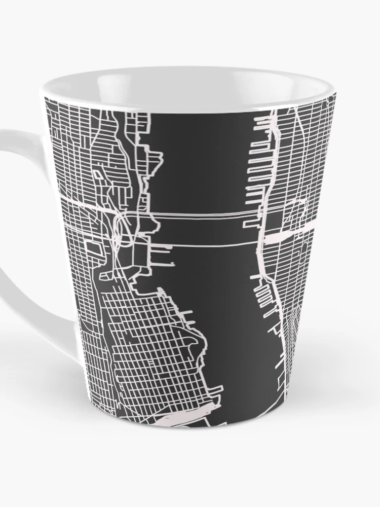 Thumbnail 3 of 4, Coffee Mug, New York Map designed and sold by RuumService.