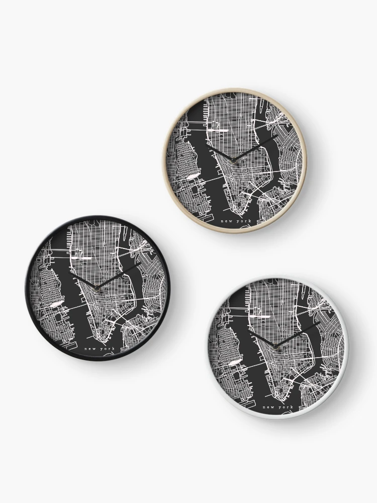 Thumbnail 3 of 4, Clock, New York Map designed and sold by RuumService.