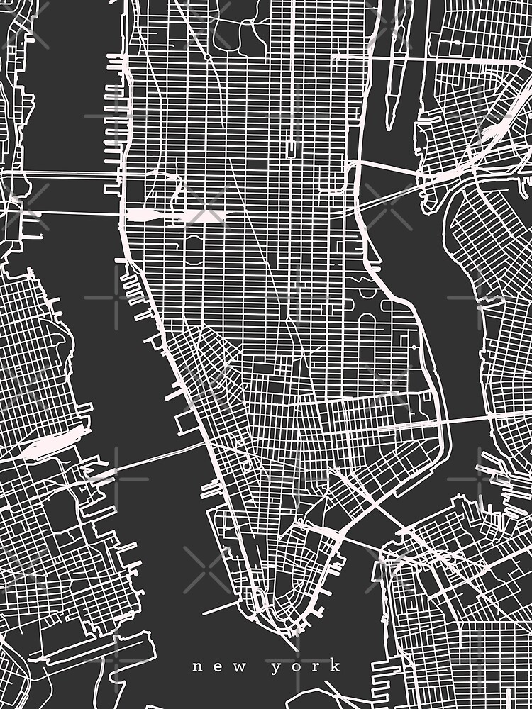 Thumbnail 3 of 3, Scarf, New York Map designed and sold by RuumService.