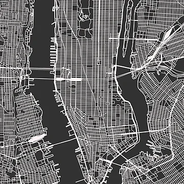 Artwork thumbnail, New York Map by RuumService