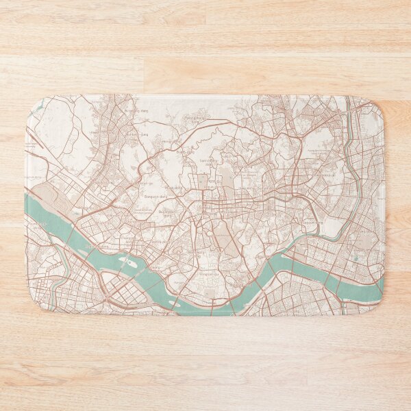 Item preview, Seoul, South Korea Map (Theme 2) designed and sold by Mapnify.