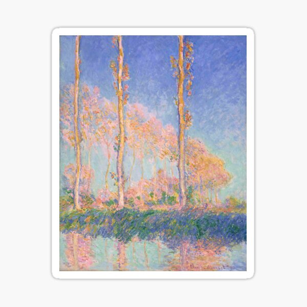Vista previa del artículo con la obra «Claude Monet - Álamos (otoño), 1891», diseñado y vendido por HistoryRestored.