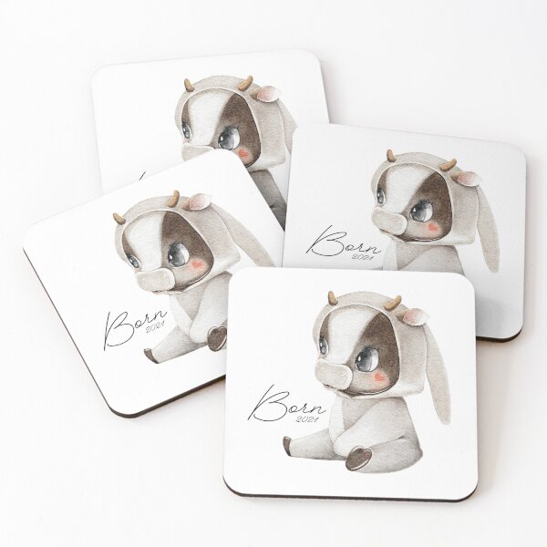 Item preview, Cute bull born 2021 designed and sold by Valeria Kostikova.