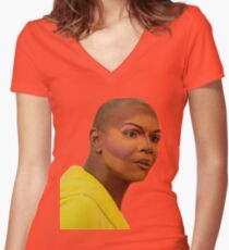 I'M NOT JOKING BITCH Women's Fitted V-Neck T-Shirt