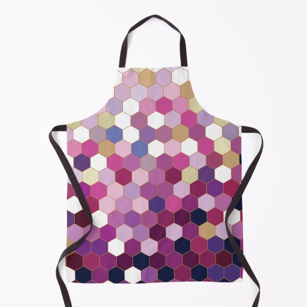 Item preview, Pink and Purple Geometric Hexagon Mosaic Pattern designed and sold by Karin Taylor.