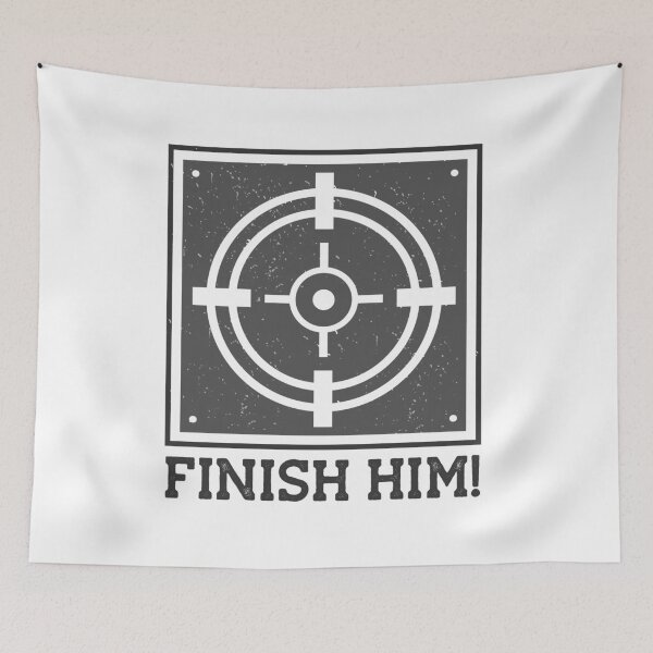 Item preview, Finish Him designed and sold by Color Me F*@k!ng Happy.