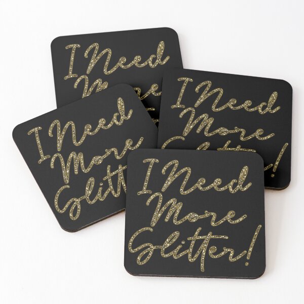 Item preview, I Need More Glitter! Crafter's Lament in Illustrated Glitter designed and sold by Sheila Pressley.