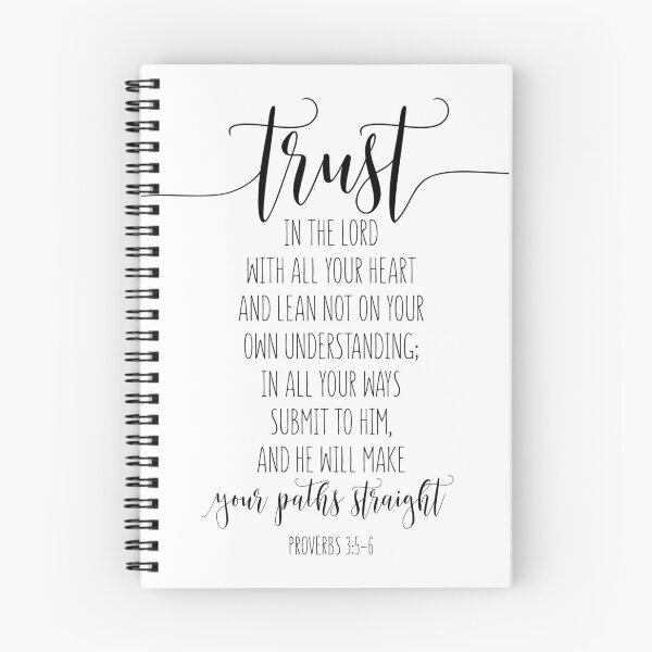 Item preview, Trust In The Lord With All Your Heart, Proverbs 3:5-6, Bible Verse, Scripture Art designed and sold by aenaonartwork.