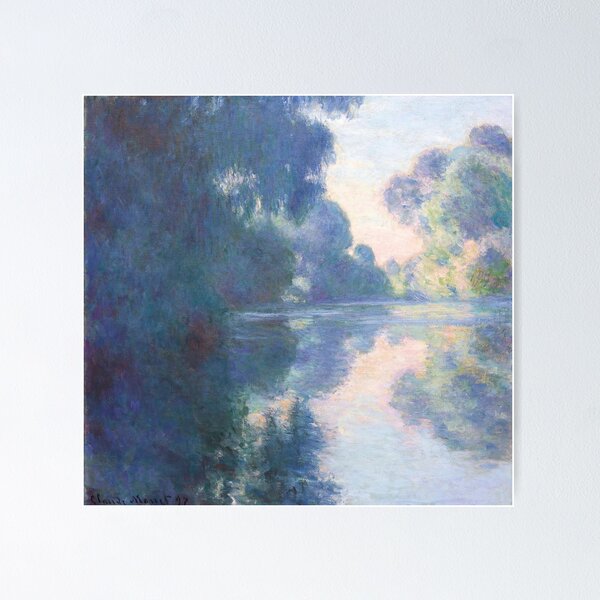 Aperçu de l'œuvre Claude Monet - Matin sur la Seine près de Giverny, 1897 créée et vendue par HistoryRestored.