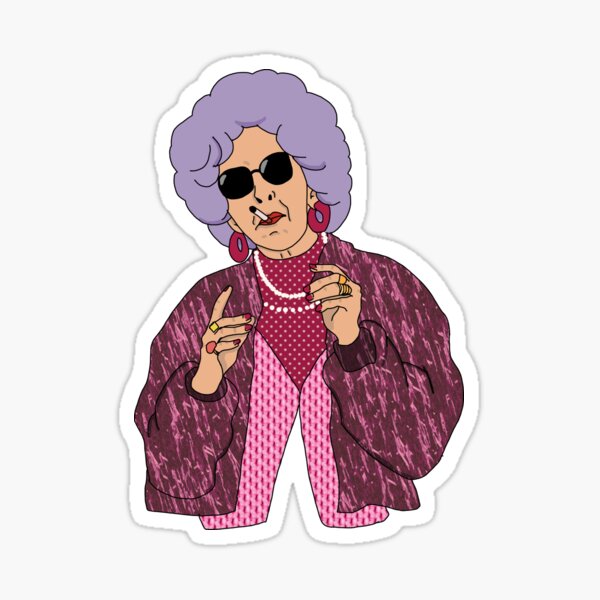 Thug Grandma Stickers Redbubble