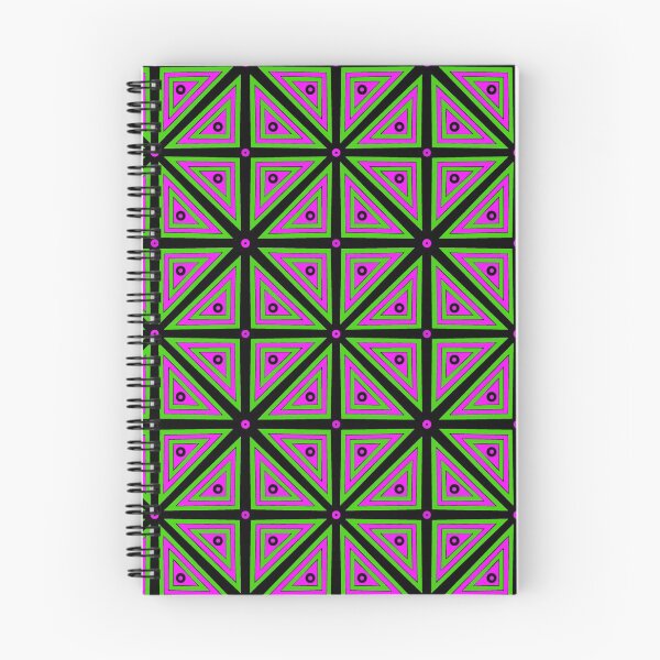 Item preview, Triangle Square Tessellating Pattern Neon 90's Green Hot Pink designed and sold by NoMatterLab.