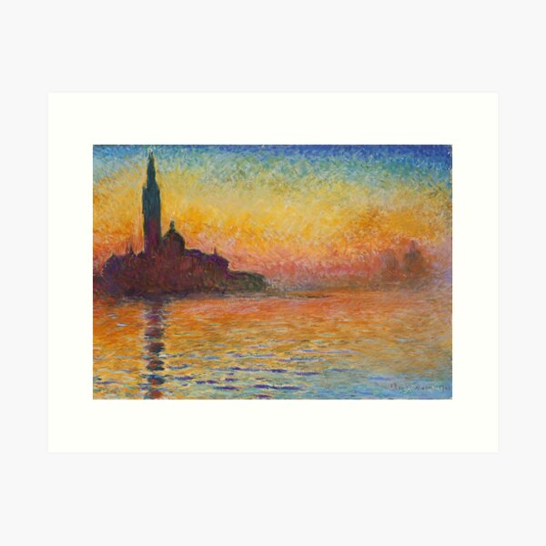 Item preview, Claude Monet - San Giorgio Maggiore at Dusk (1908) designed and sold by HistoryRestored.
