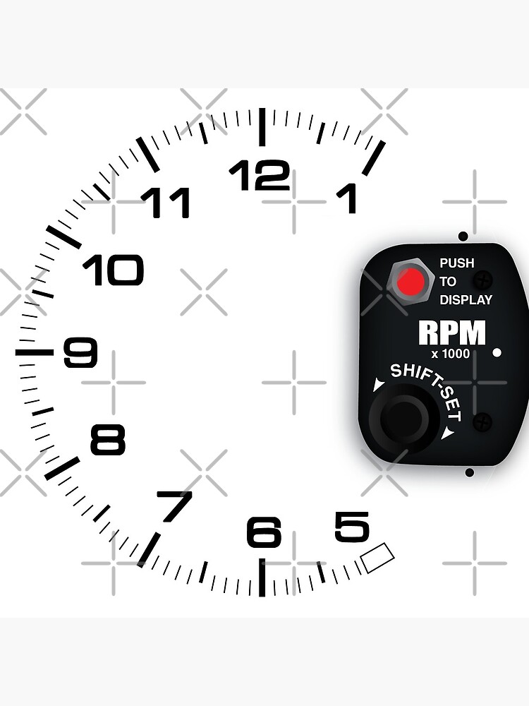 "Drag Racing Tachometer" Clock for Sale by SemiSlicks Redbubble