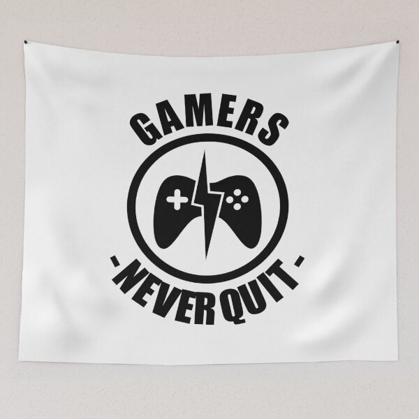 Item preview, Gamers Never Quit designed and sold by Color Me F*@k!ng Happy.