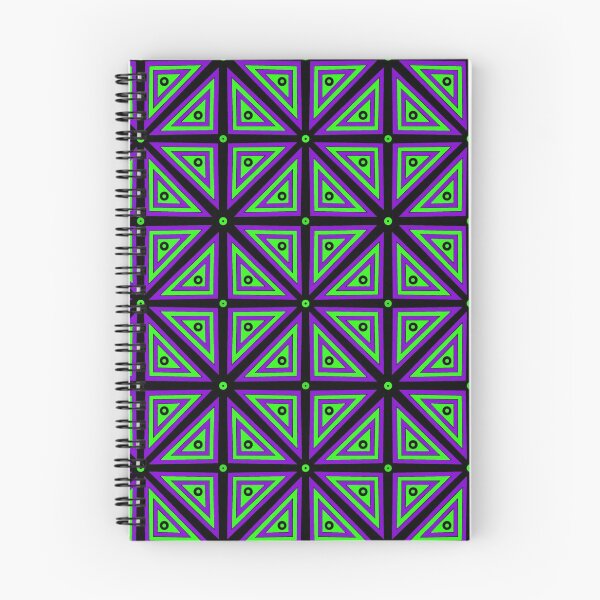 Item preview, Triangle Square Tessellating Pattern Halloween Green Purple designed and sold by NoMatterLab.
