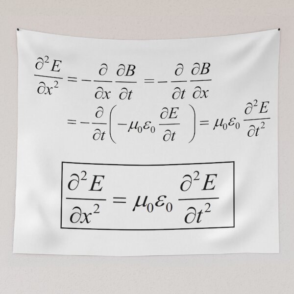 Item preview, electromagnetic d'Alembert wave equation, physics and science designed and sold by NoetherSym.