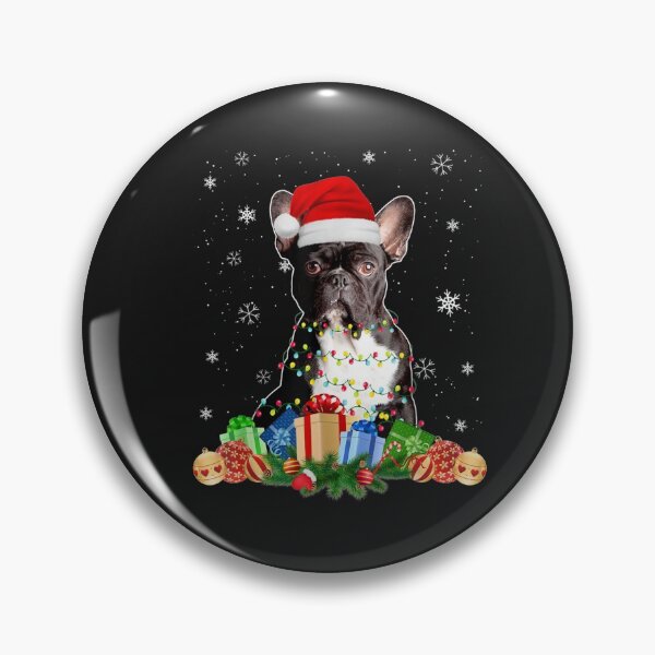 Item preview, French Bulldog Dog Christmas Lights Santa Xmas Gift Dog designed and sold by josephvinson689.