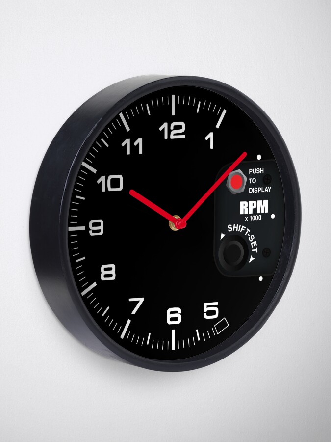 "Drag Racing Tachometer" Clock for Sale by SemiSlicks Redbubble