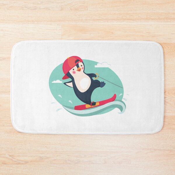 Item preview, Cute Penguin Water Skiing Adventure Sports Waterboarding designed and sold by treasure-crafts.
