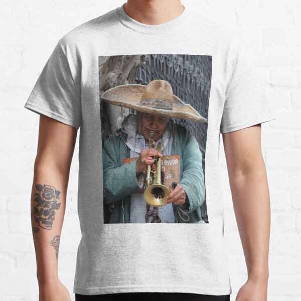 Trumpeting a tune in Puebla, Mexico Classic T-Shirt