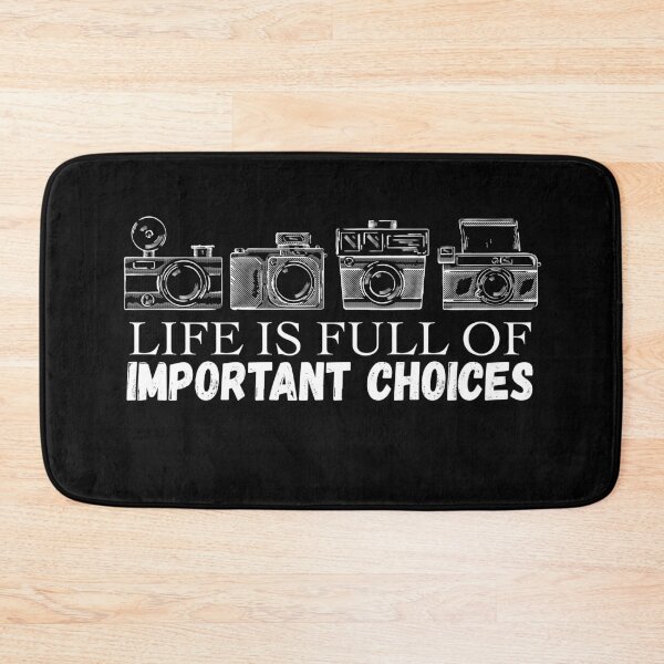 Item preview, Life is Full Of Important Choices Photo Camera Gift designed and sold by mikels.