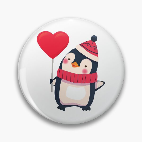 Item preview, Romantic Penguin Heart Winter Love designed and sold by treasure-crafts.