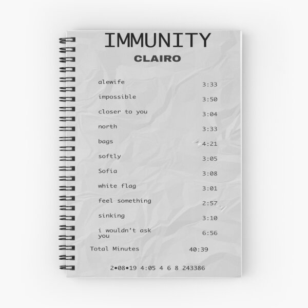 Item preview, clairo immunity album receipt designed and sold by stickersbyro ☆.