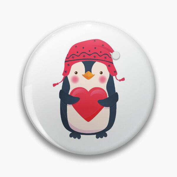 Item preview, Romantic Penguin Heart Winter Love designed and sold by treasure-crafts.