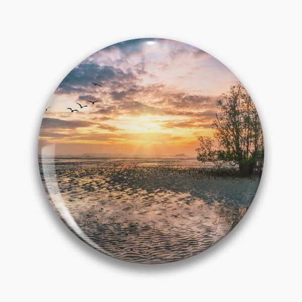 Item preview, Dawn over the mudflats and mangrove tree, Phang Nga Bay, Phuket, Thailand designed and sold by Kevin Hellon.