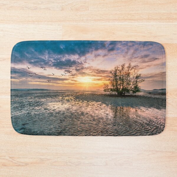 Item preview, Dawn over the mudflats and mangrove tree, Phang Nga Bay, Phuket, Thailand designed and sold by Kevin Hellon.