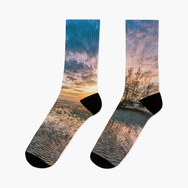 Item preview, Dawn over the mudflats and mangrove tree, Phang Nga Bay, Phuket, Thailand designed and sold by Kevin Hellon.