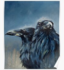 A Portrait of Huginn and Muninn Poster