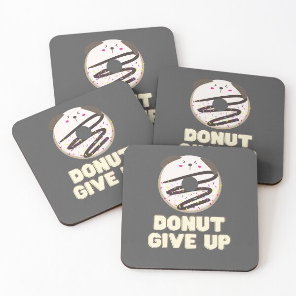 Item preview, Donut Give Up Sparkly Brown Edition designed and sold by Levet.