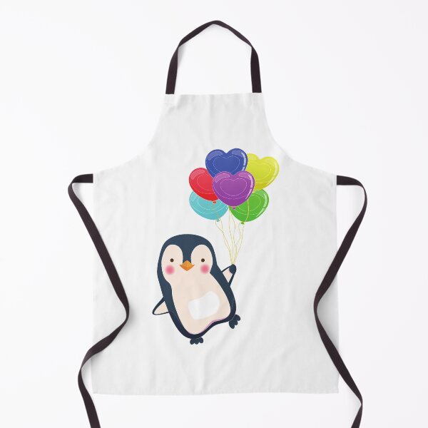 Item preview, Romantic Penguin Heart Balloons Winter Love designed and sold by treasure-crafts.