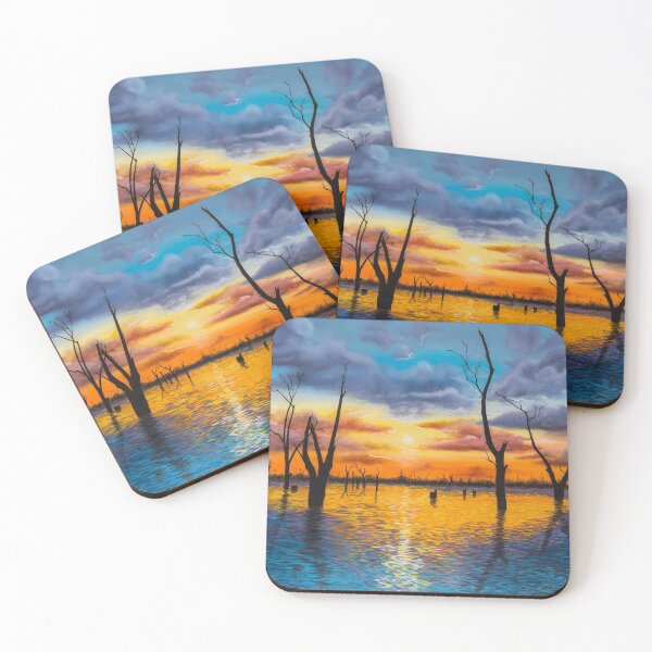 Item preview, Sunrise over Lake Mulwala designed and sold by Debra Dickson.