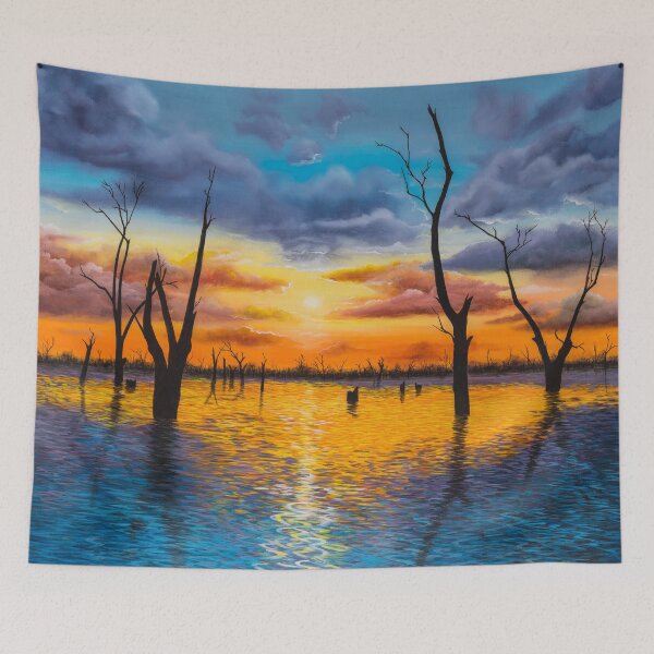 Item preview, Sunrise over Lake Mulwala designed and sold by Debra Dickson.