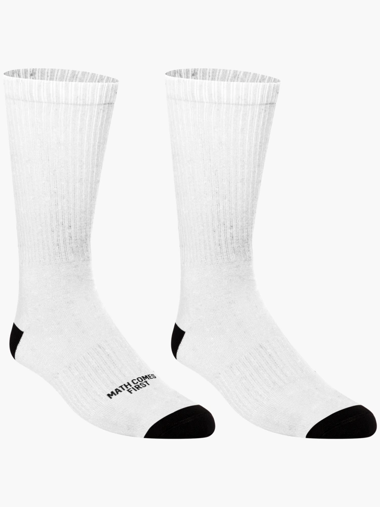 Thumbnail 3 of 5, Socks, Math Comes First designed and sold by ProtonProject.
