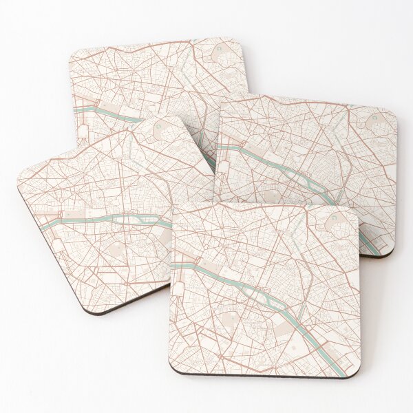 Item preview, Paris, France Map (Theme 2) designed and sold by Mapnify.