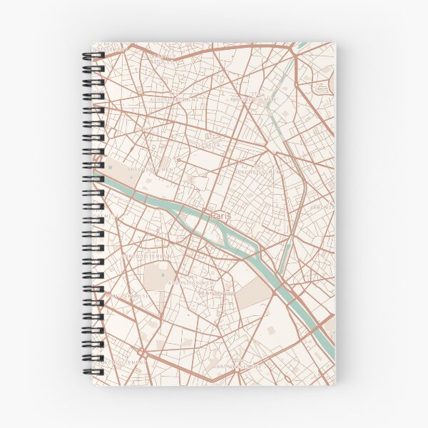 Item preview, Paris, France Map (Theme 2) designed and sold by Mapnify.