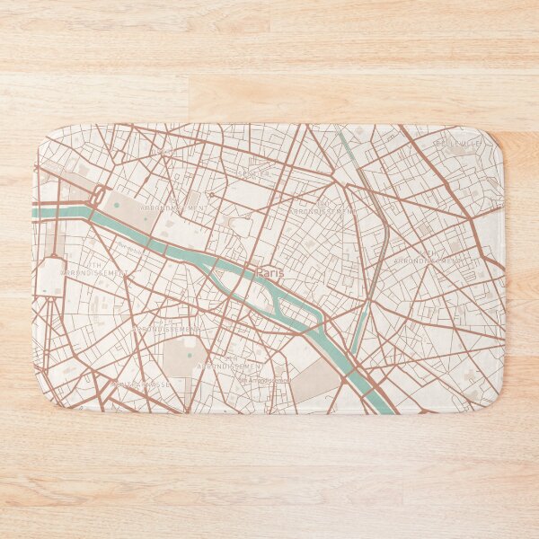 Item preview, Paris, France Map (Theme 2) designed and sold by Mapnify.