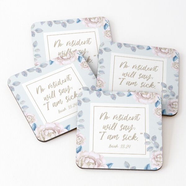 Item preview, ISAIAH 33:24 designed and sold by Paper Bee Gift Shop.
