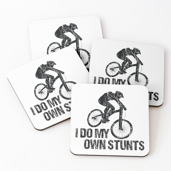 Item preview, I Do My Own Stunts Downhill Bike Vintage designed and sold by TheInkElephant.