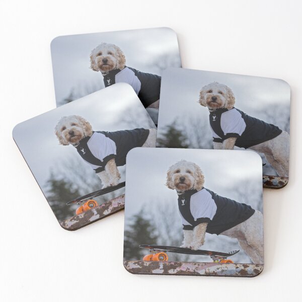 Item preview, Dog on skateboard designed and sold by twinnieE.
